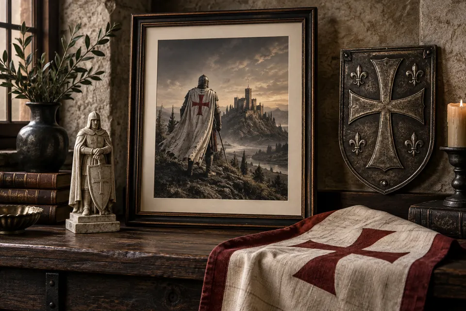 Objets de décoration d’inspiration templière