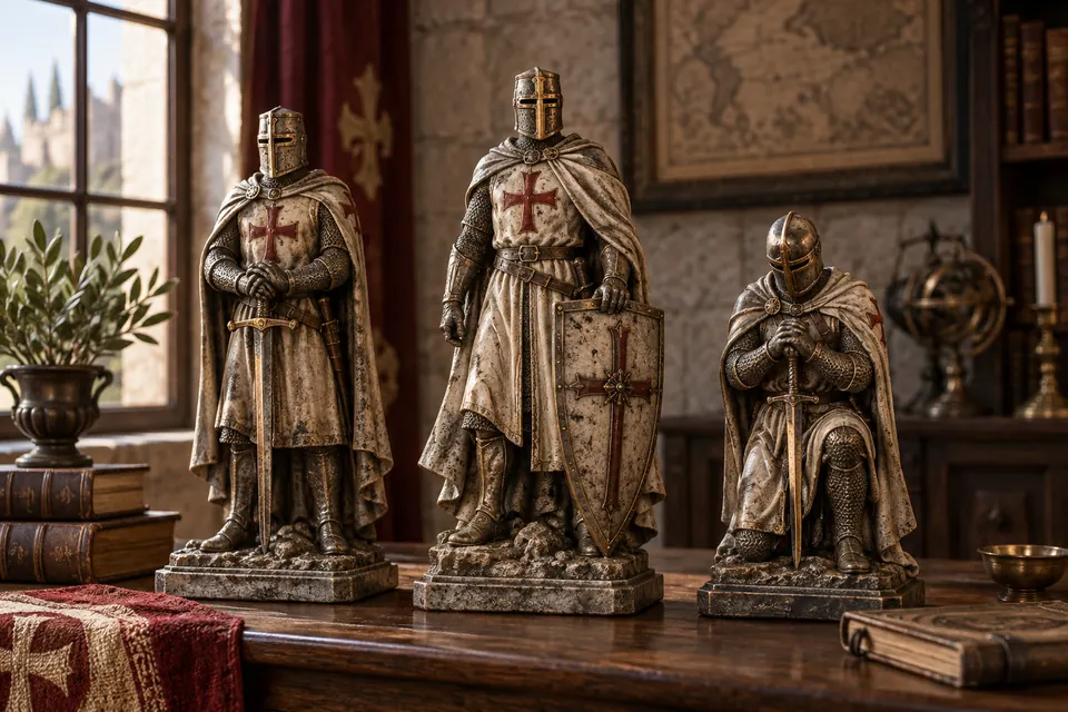 Statues et figurines templières
